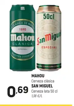 Coviran MAHOU Cerveza clásica oferta