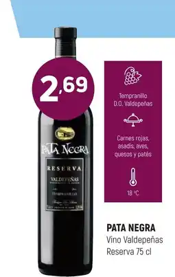 Coviran PATA NEGRA Vino Valdepeñas Reserva oferta