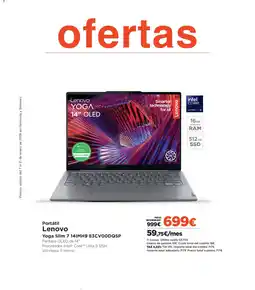 El Corte Inglés LENOVO Portátil Yoga Slim 7 14IMH9 83CVOODQSP oferta