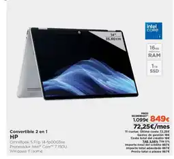 El Corte Inglés HP Convertible 2 en 1 oferta