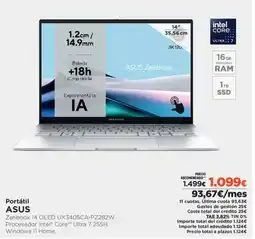El Corte Inglés ASUS Portátil oferta