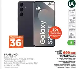 El Corte Inglés SAMSUNG Galaxy S25 FE oferta