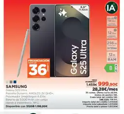 El Corte Inglés SAMSUNG Galaxy S25 Ultra oferta