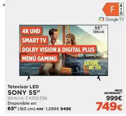 El Corte Inglés SONY 55" Televisor LED oferta