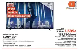 El Corte Inglés SONY 55" Televisor OLED oferta