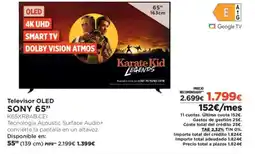El Corte Inglés SONY 65" Televisor OLED oferta