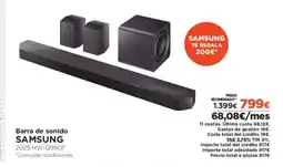 El Corte Inglés SAMSUNG Barra de sonido oferta