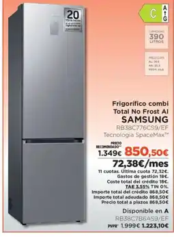 El Corte Inglés SAMSUNG Frigorífico combi Total No Frost Al oferta