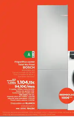 El Corte Inglés BOSCH Frigorífico combi Total No Frost oferta