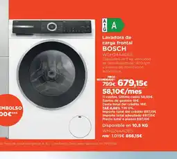 El Corte Inglés BOSCH Lavadora de carga frontal oferta
