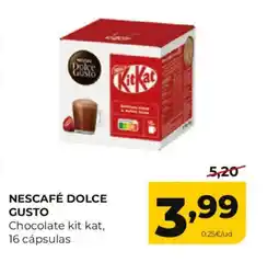 Alimerka NESCAFÉ DOLCE GUSTO Chocolate kit kat, 16 cápsulas oferta
