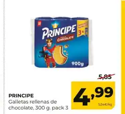 Alimerka PRINCIPE Galletas rellenas de chocolate oferta