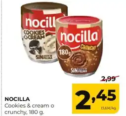 Alimerka NOCILLA Cookies & cream o crunchy oferta