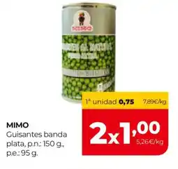Alimerka MIMO Guisantes banda plata oferta