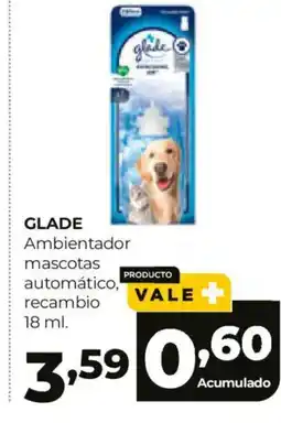 Alimerka GLADE Ambientador mascotas automático, recambio oferta