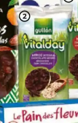 Alimerka GULLÓN VITALDAY Tortitas arroz integral chocolate negro oferta