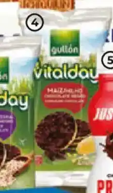 Alimerka GULLÓN VITALDAY Tortitas de maíz con chocolate negro oferta