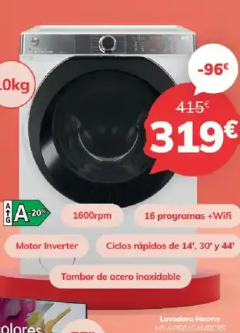 HOOVER Lavadora H5WPB610AMBCBS