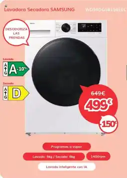 Mi electro SAMSUNG Lavadora Secadora oferta