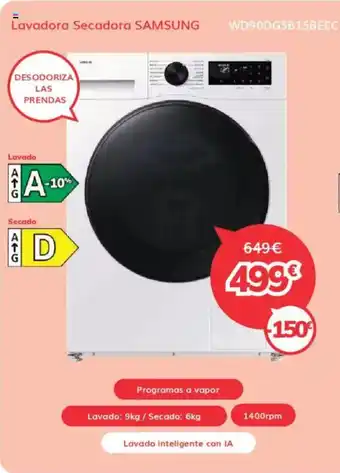 Mi electro SAMSUNG Lavadora Secadora oferta