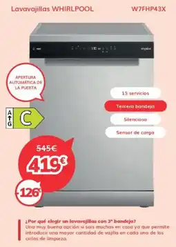 Mi electro WHIRLPOOL Lavavajillas oferta