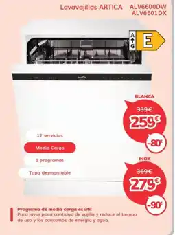 Mi electro ARTICA Lavavajillas oferta