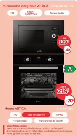 Mi electro ARTICA Microondas integrable oferta