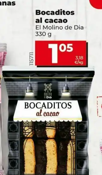 Dia Bocaditos al cacao oferta