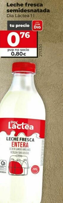 Dia Leche semidesnatada dia oferta