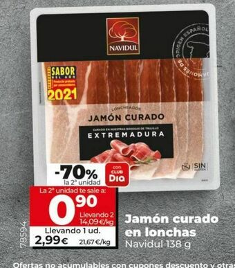 Dia Jamón curado navidul oferta