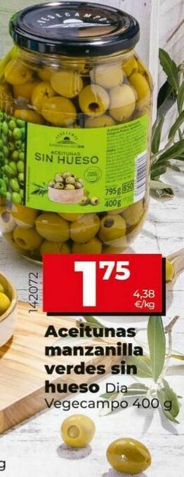 Dia Aceitunas manzanilla dia oferta