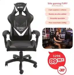 Mi electro FURY Silla gaming oferta