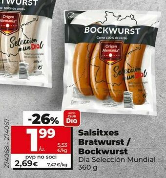 Dia Salchichas bratwurst oferta