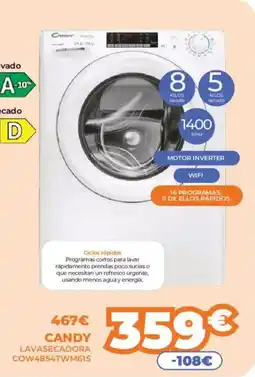 Pascual Martí CANDY Lavasecadora cow4854twm61s oferta
