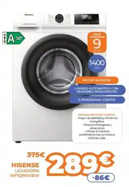 Pascual Martí HISENSE Lavadora wfiq9041bw oferta