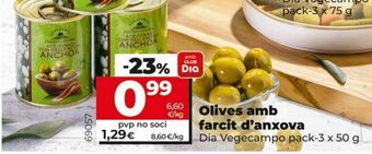 Dia Aceitunas rellenas de anchoa oferta