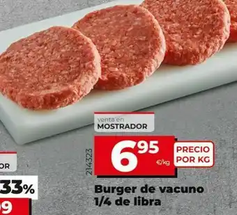 Dia Burger de vacuno 1/4 de libra oferta