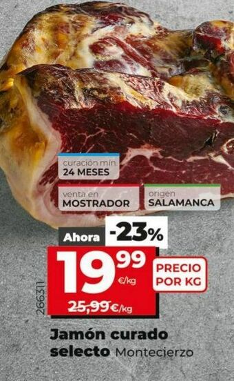 Dia Jamón curado selecto montecierzo oferta