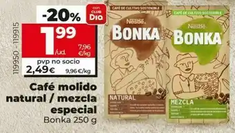 Dia Café molido natural/mezcla especial bonka oferta
