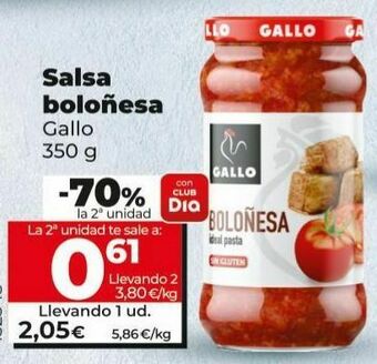 Dia Salsa boloñesa gallo oferta
