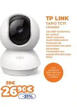 Pascual Martí TP LINK Tapo tc71 cámara oferta