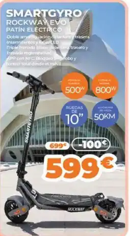 Pascual Martí SMARTGYRO Rockway evo patín eléctrico oferta