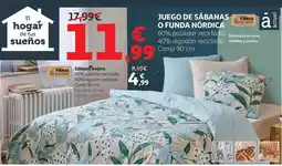 Alcampo Juego de sábanas o funda nordica oferta