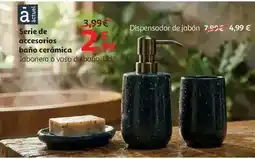 Alcampo Actuel - serie de accesorios baño ceramica oferta