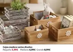 Alcampo Home - cajas madera varios disenos oferta