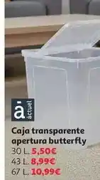 Alcampo Butterfly - caja transparente apertura oferta
