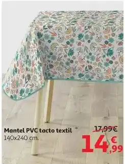 Alcampo Pvc - mantel pvc tacto textil oferta