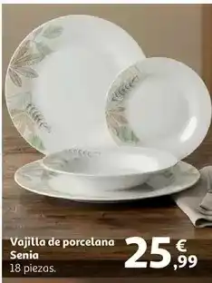 Alcampo Vajilla de porcelana oferta