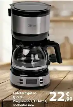 Alcampo Qilive - cafetera goteo q5930 oferta
