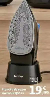 Alcampo Qilive - plancha de vapor sin cable q5525 oferta